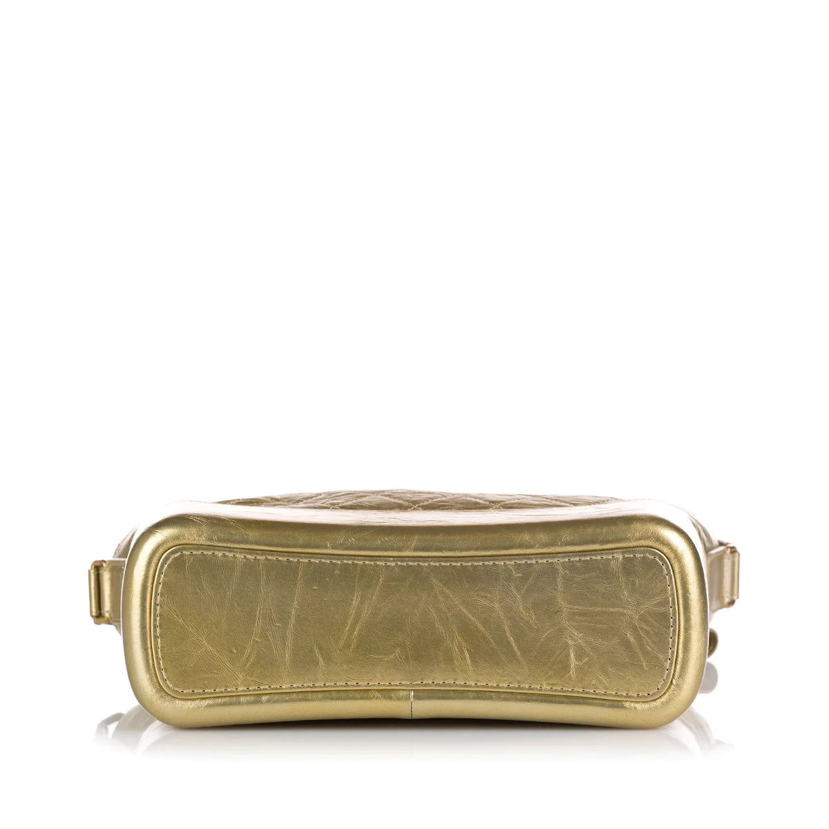 Unisex Hobo Leather Lambskin (Good) Bag Pre-Owned Shoulder Medium Authenticated Gold Gabrielle