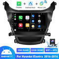 Auto Carplay Bluetooth Car 2014-2016 for 11 9'' Stereo System Radio Android FM Touchscreen Link Camera Backup GPS Elantra 2+32G Android Mirror Usb, Hyundai Hifi WIFI AHD Wireless Podofo