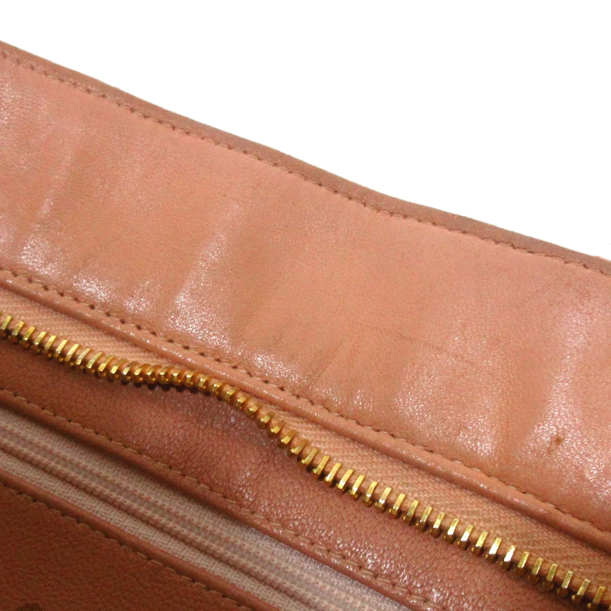 Lambskin Authenticated Bag Leather (Good) Women Orange Medallion Tote Tote Pre-Owned