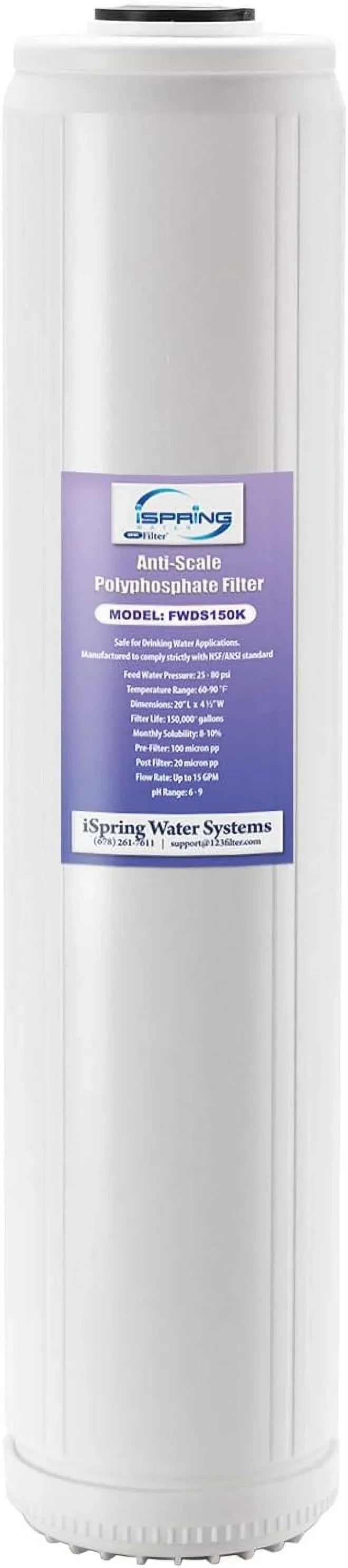 x Cartridges, Replacement Filter FWDS150K White Scale liquid LIHONG 4.5”, 20” Anti