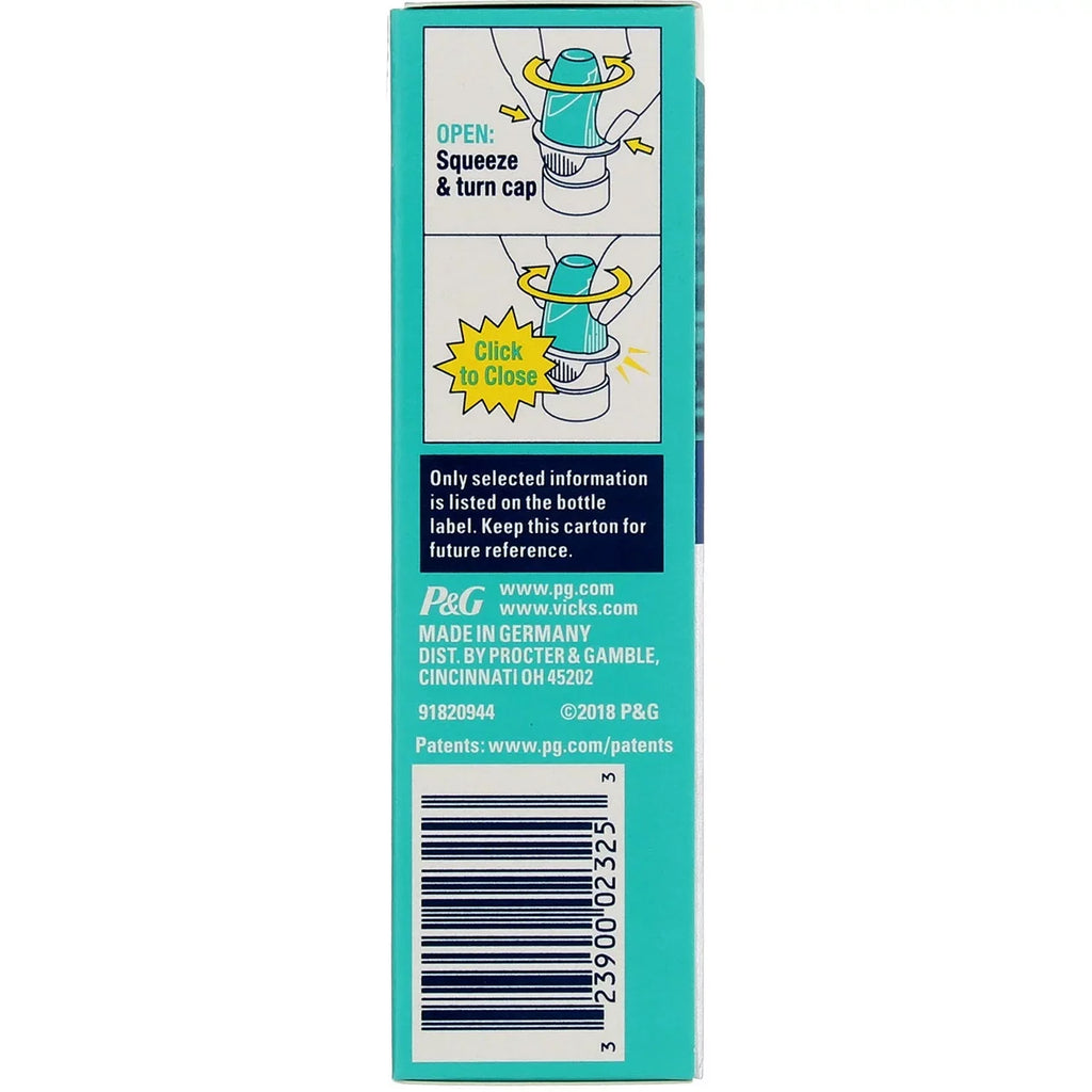 Nasal (Pack 0.50 Decongestant, Sinex Severe Vicks 4) with Ultra of Fine Mist oz Menthol