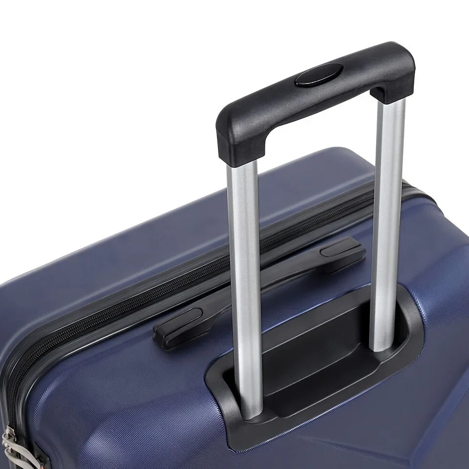 With For Luggage Wheels Four Business, - Spinner Scratch-Resistant 20 Carry-On Inch Suitcase Travel 20-Inch Blue Lock And Hardside Surface,