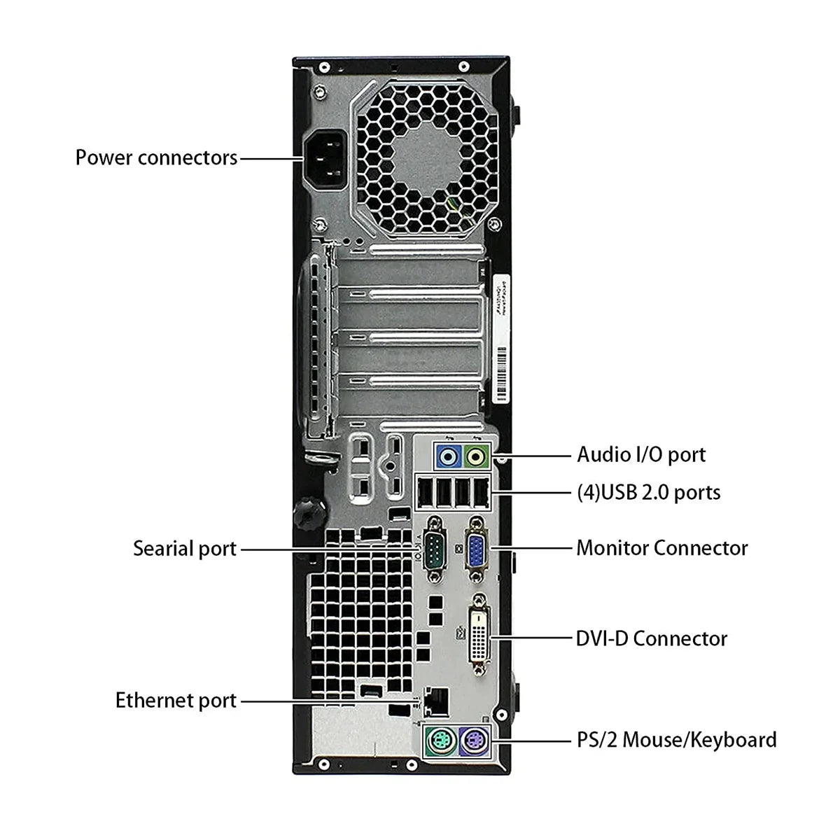 Operating 4GB 250GB Drive Hard 400-G1 Computer Core Dual HP Desktop 3.4Ghz No System PC