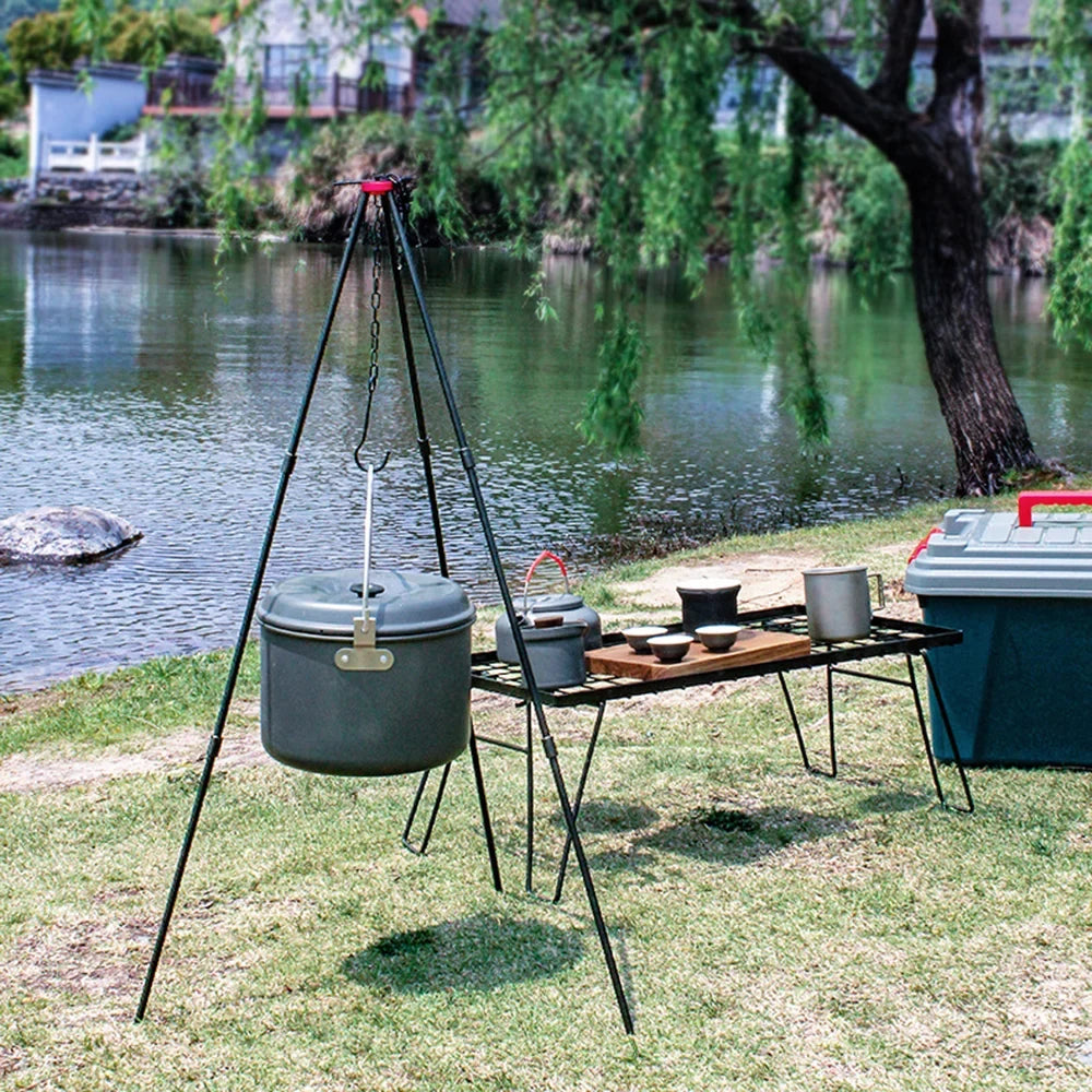 Frame Camping Support Bonfire Tripod Camping sundick Bonfire Portable Triangle