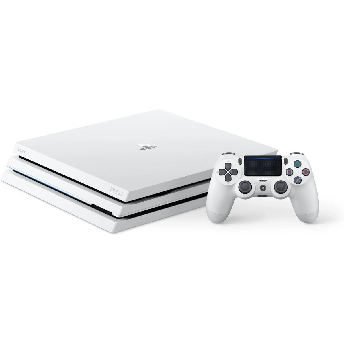 White Axtion with PlayStation Used Console 4 Cable Dock HDMI Pro Gaming 1TB Bolt Charging