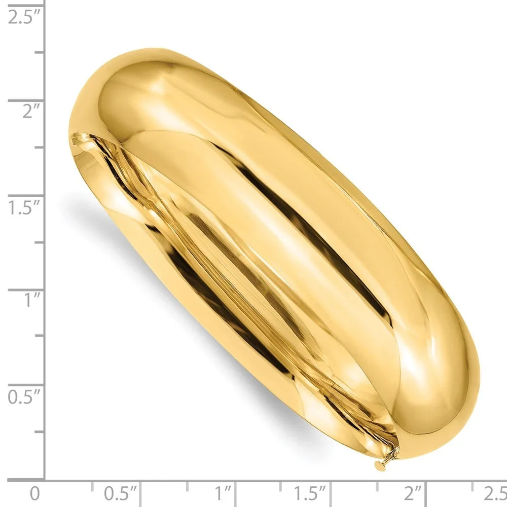 Oversize Bangle 14k Polished High Bracelet Hinged 11/16 QHP11/16O