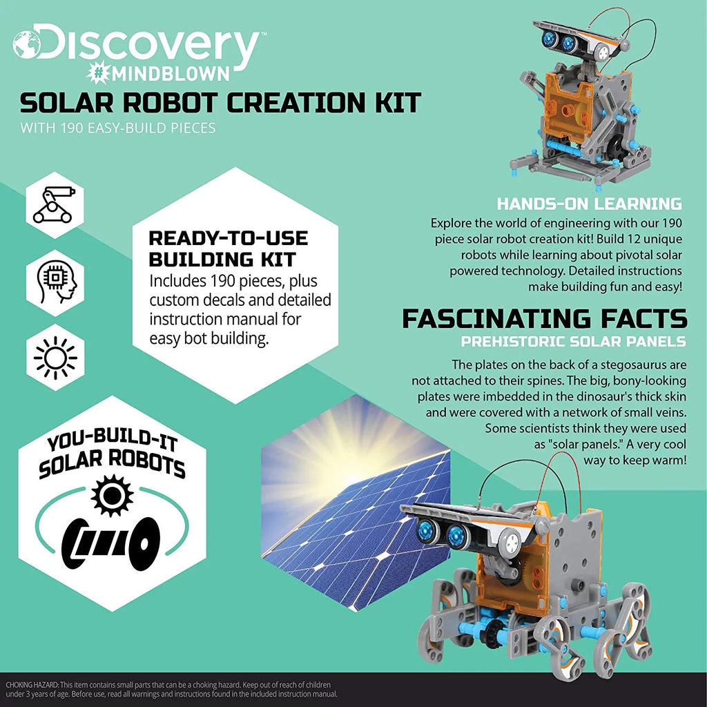 Robot 12-in-1 Mindblown Discovery STEM Kids Solar