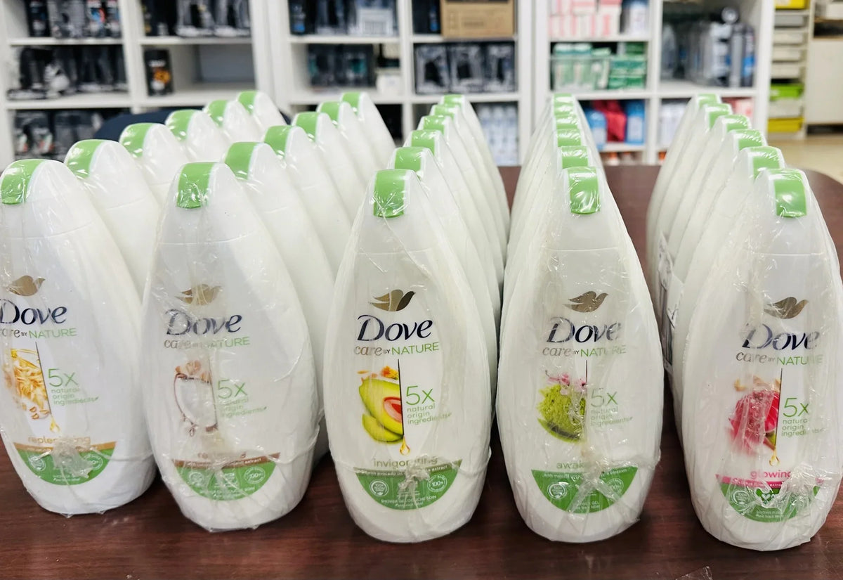 BODY REP ASSORT DOVE AWA GLO EACH SCENTS WASH (5PK) 5 RES" OZ "INV 400ML/13.5