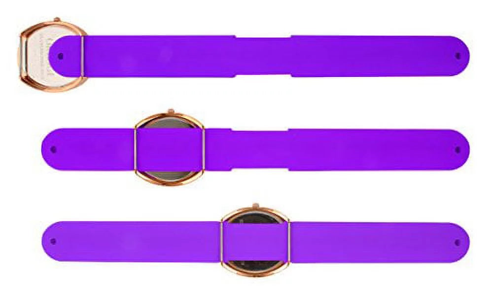 Band Watch Set Gift Dial Rose Numeral Interchangeable 5 Roman Gold Large Slap