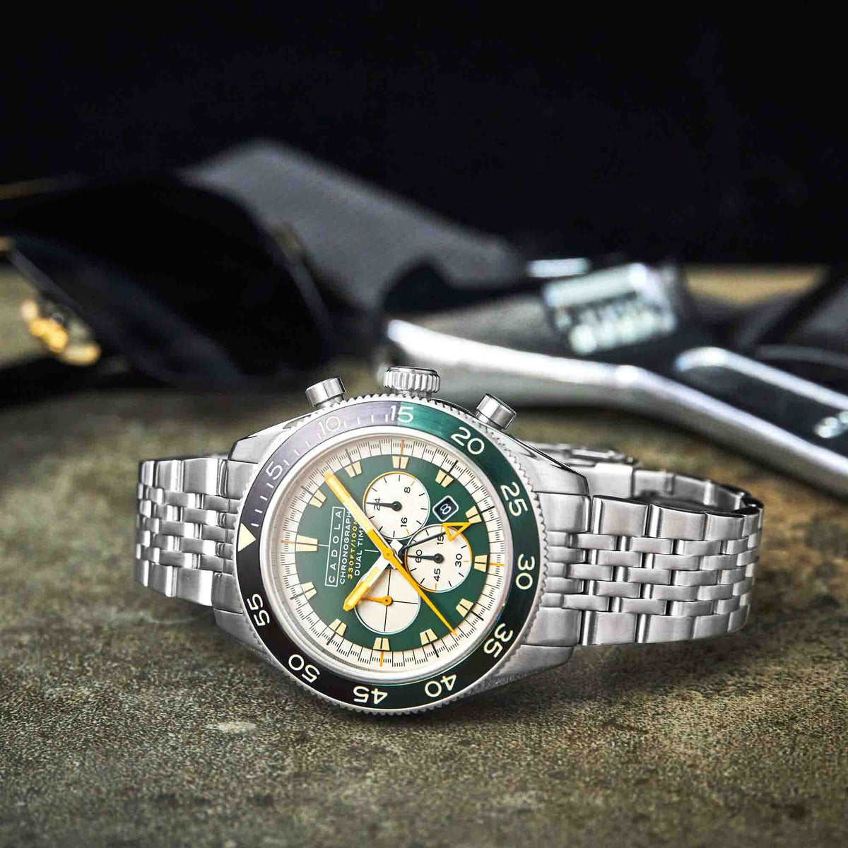 Chronograph Ahrens Green Cadola SS Racing