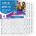 AIRX MPR 13 FPR Conditioner by HVAC Air CLEAN Furnace MERV 18x24x1 18x24x1 Air 2200 9 AC 1500 Filters Made - & Premium Filter Filter USA 4 to AIR. Pleated Comparable FILTERS WICKED Pack Electrostatic