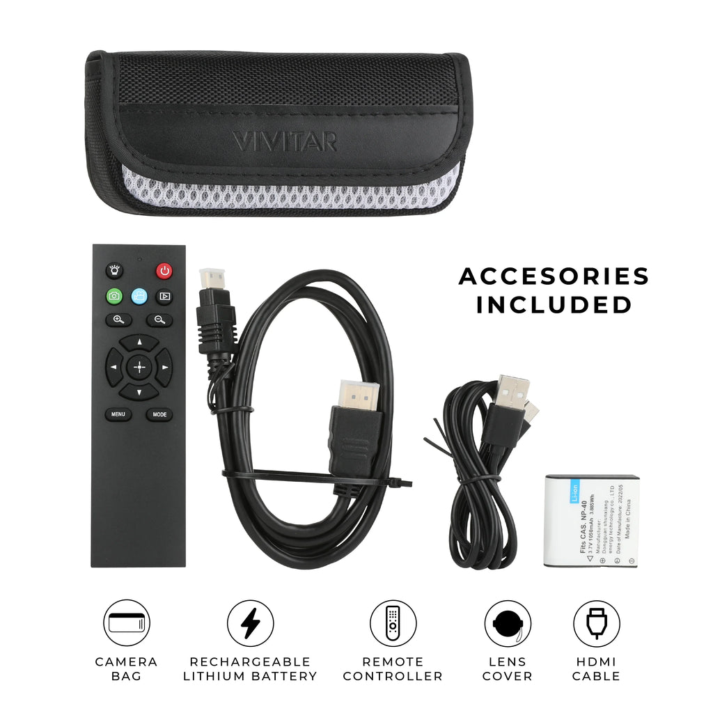 Remote 4K Vision, HD WIFI, Control Vivitar Night Video Digital Camera,