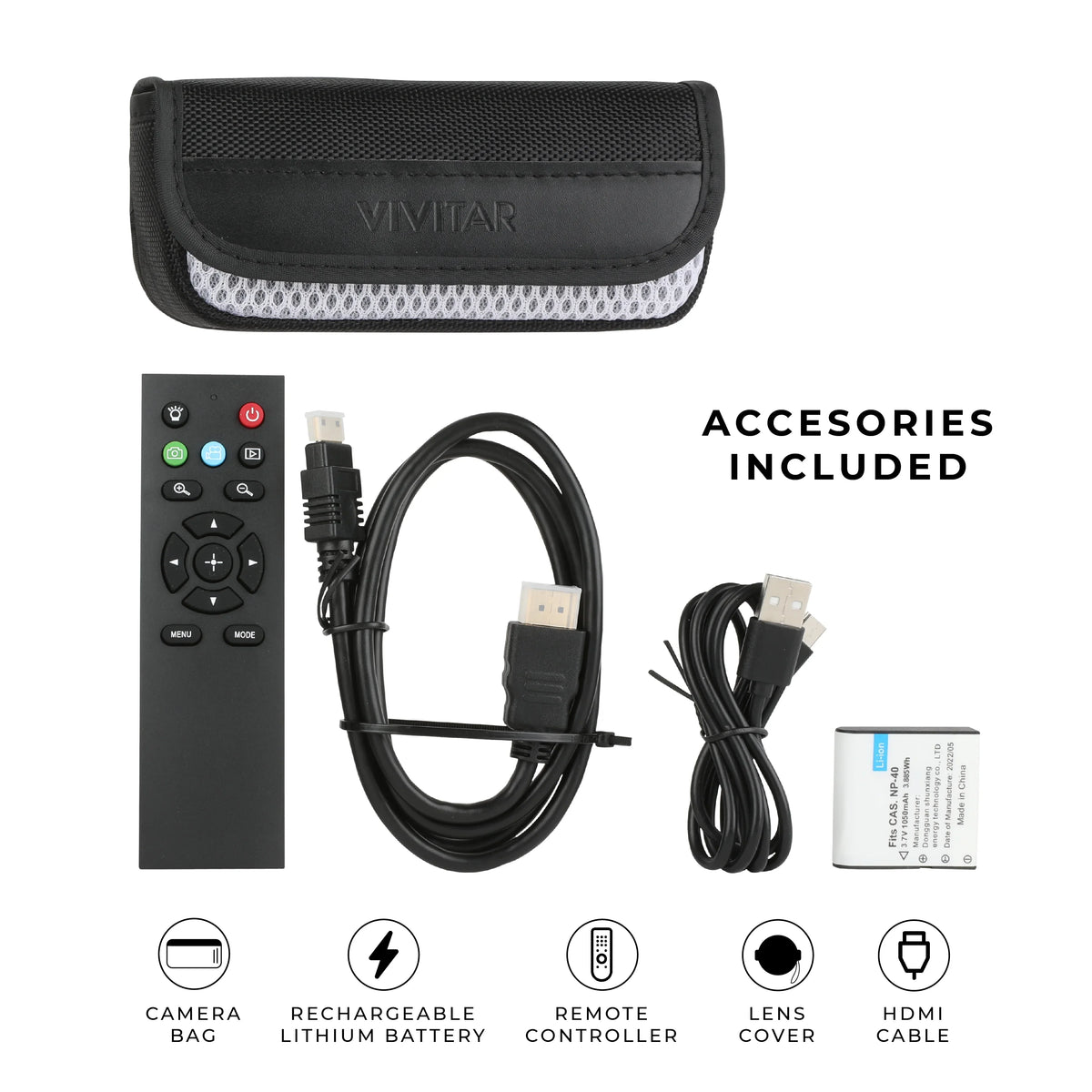 Remote 4K Vision, HD WIFI, Control Vivitar Night Video Digital Camera,