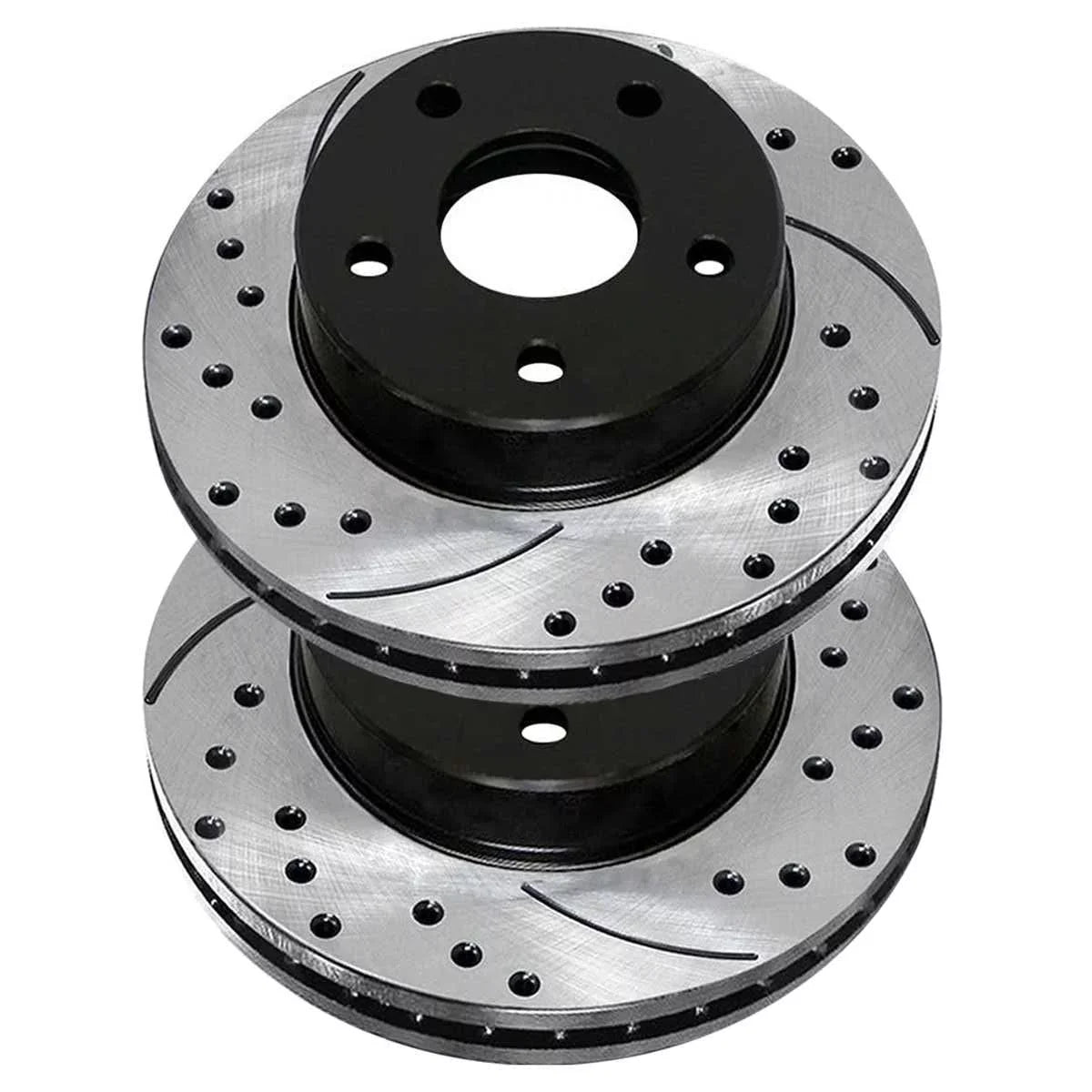 Pair Caliber Front Drilled Mitsubishi 2007-2010 1.8L 2011 FWD 2008-2017 of Dodge 2012 2.0L Brake Slotted and Lancer for AWD Passenger Rotors Replacement 2 Black AutoShack Driver PR63039LR 2.4L Side