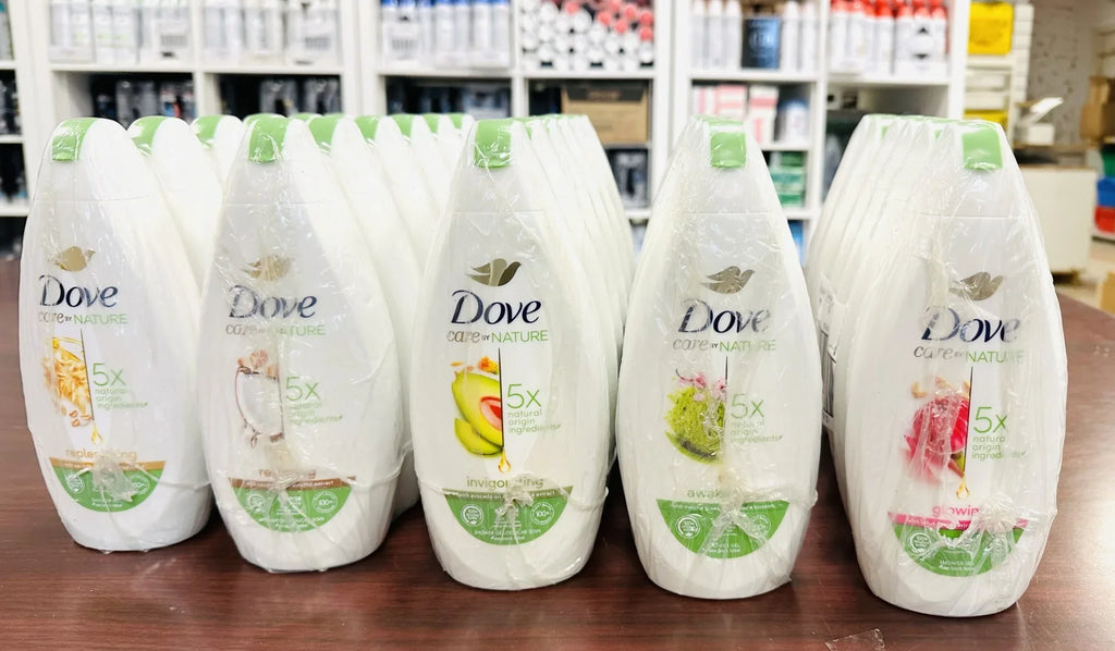BODY REP ASSORT DOVE AWA GLO EACH SCENTS WASH (5PK) 5 RES" OZ "INV 400ML/13.5