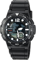 Watch, Men's Ana-Digi Black, Dive AEQ100W-1AVCF design