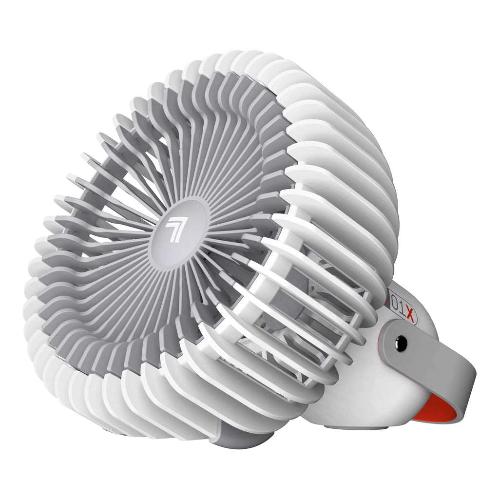 Refresh Fan, White 01X Travel Image 7.2", Rechargeable Sharper