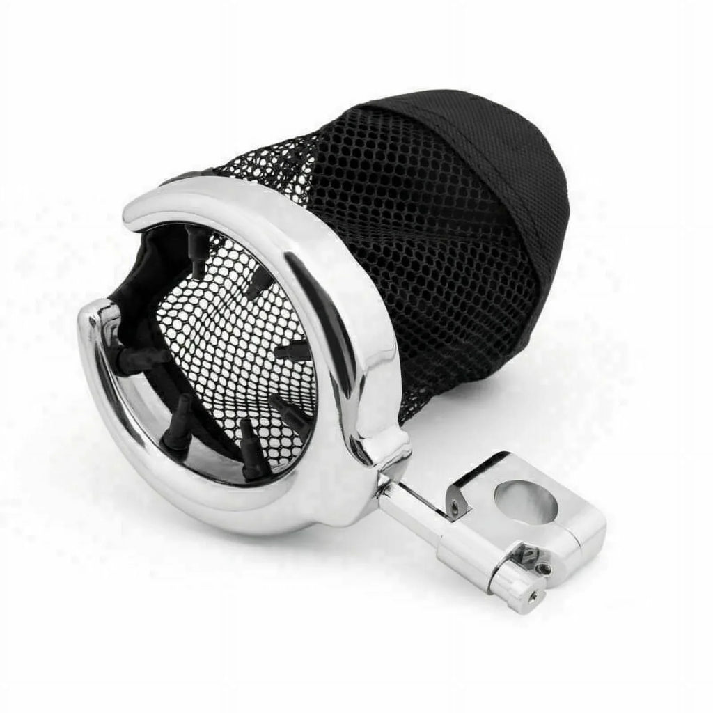 Handlebar Cup Chrome Universal 1" Metal for Drink Motorcycle Holder