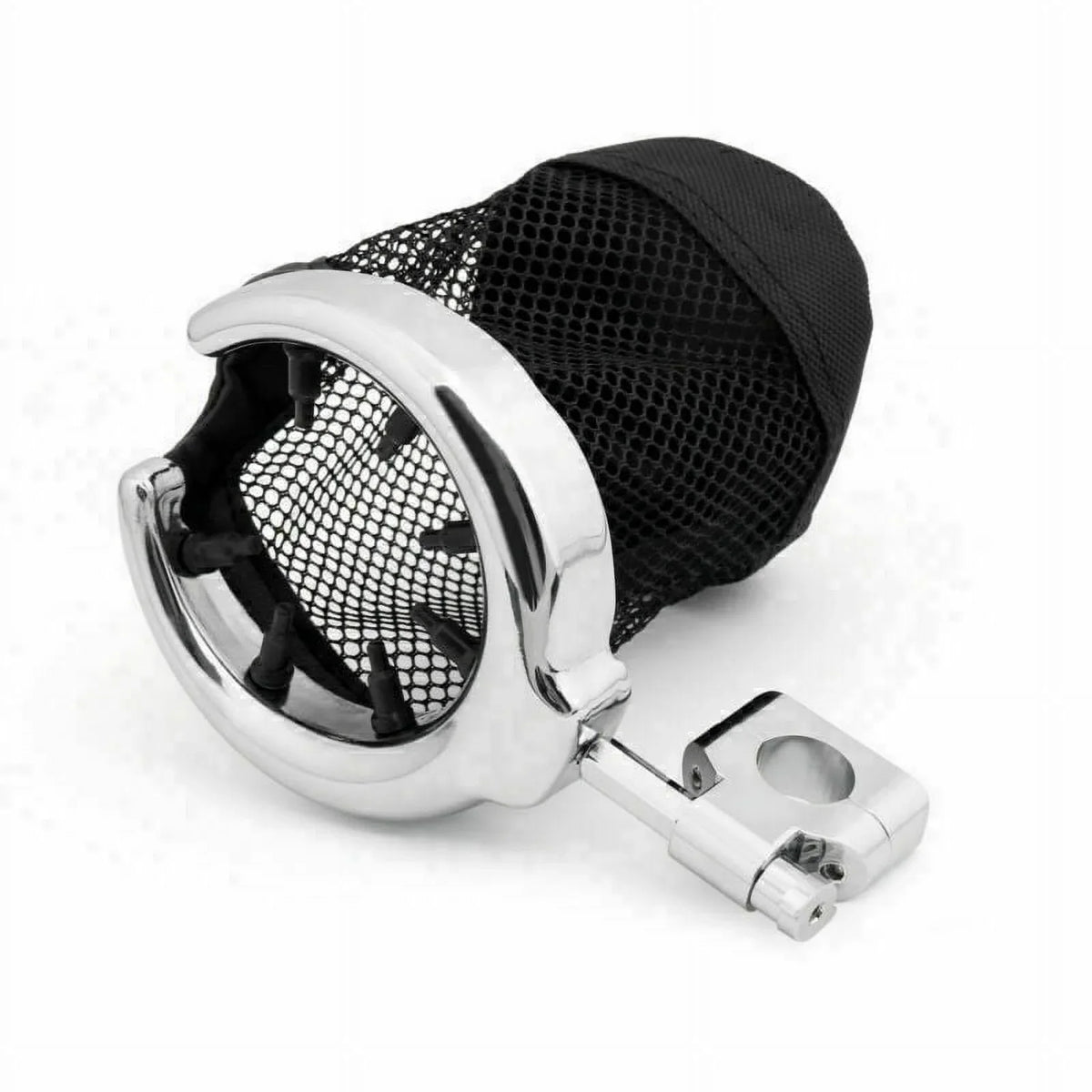 Handlebar Cup Chrome Universal 1" Metal for Drink Motorcycle Holder