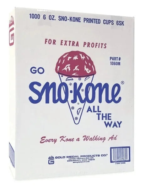 Quantity Snow Medal of 5000-Count 1 1060 - Cone Sno-Kone Cups Gold