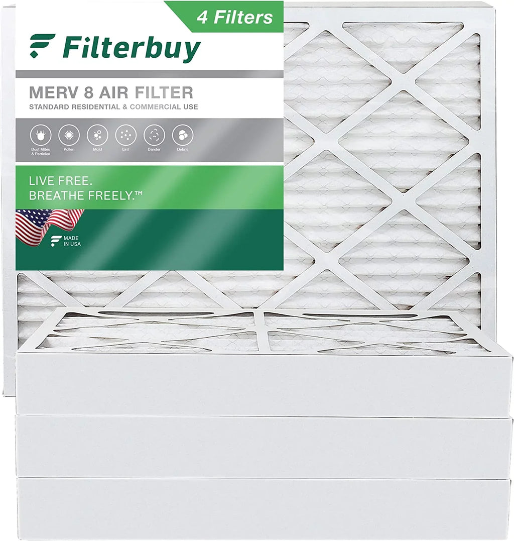 Filters Furnace (4-Pack) 8 20x23x4 Air MERV AC Filterbuy HVAC Pleated