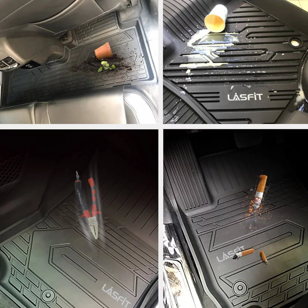 Chevrolet 2500HD/3500HD Crew Double Mats & Storage) for Lasfit Cab, Storage, Silverado/GMC Fit 1500 Plastic Without Cab 2019-2022 (Don't 2020-2022 Floor Sierra
