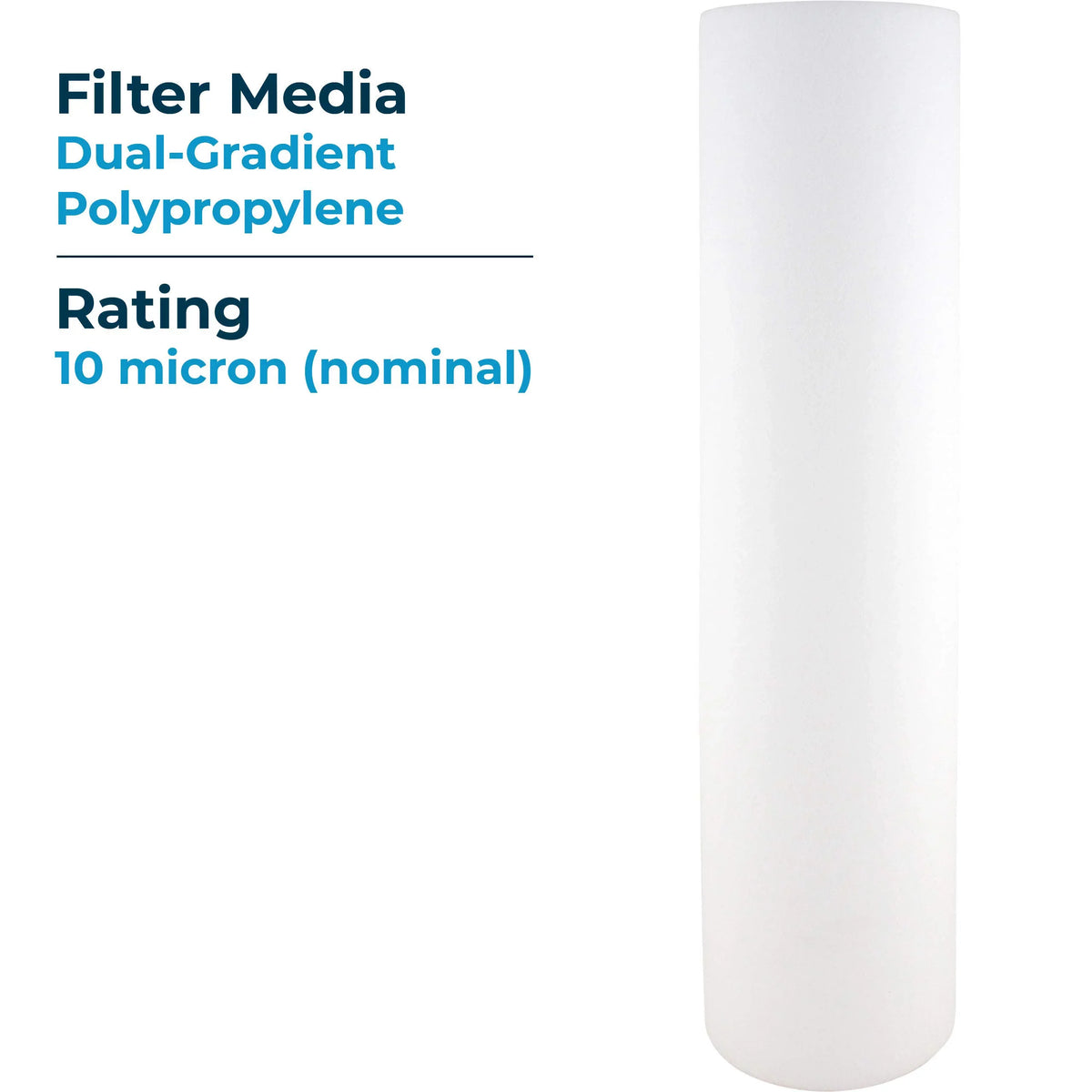 SP-DD-6010-20BB Spun 6) (Case Melt-Blown BB liquid 20x4.5 Polypropylene SpiroPure Filter 10 of SDC-45-2010 Micron Cartridge