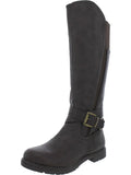 Knee-High Leather Shoes Boots Womens Tall G.C. Faux
