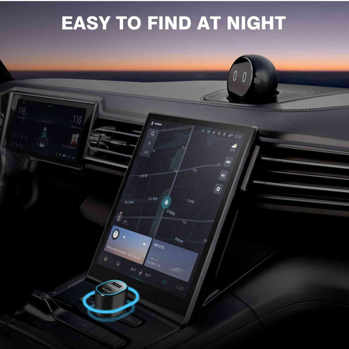Usb for EP-L5300 Two (45W+15W) Dual Ports Legion Fast Car Black Charger Y700 Super