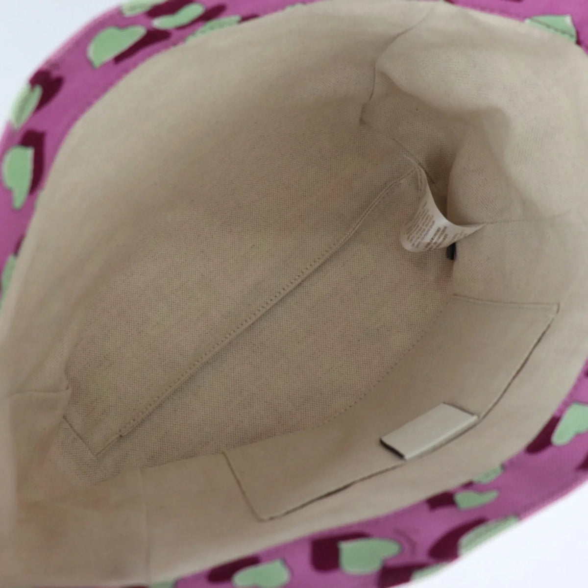 Children's Series (Good) Baby Pink Multicolor Handbag Bag Tote 284721 Canvas Pre-Owned Heart Leather