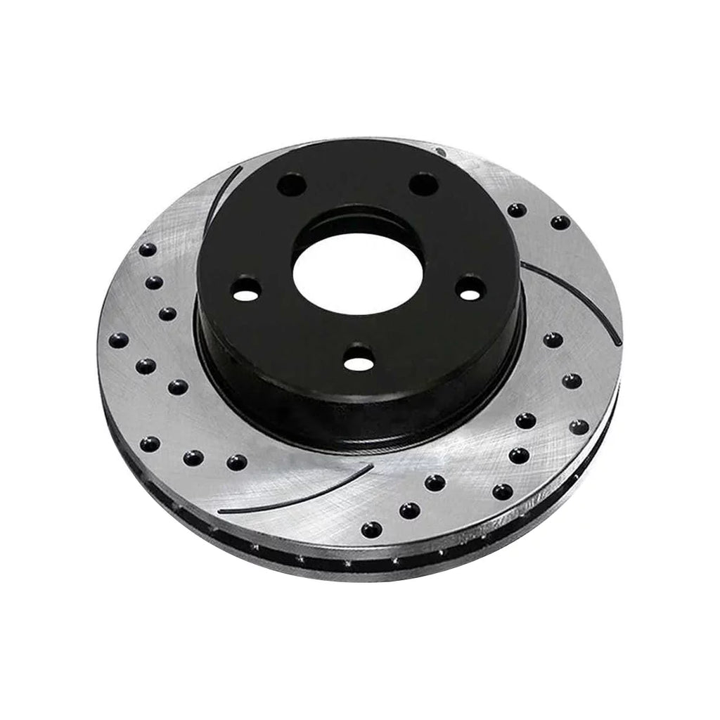 Pair Caliber Front Drilled Mitsubishi 2007-2010 1.8L 2011 FWD 2008-2017 of Dodge 2012 2.0L Brake Slotted and Lancer for AWD Passenger Rotors Replacement 2 Black AutoShack Driver PR63039LR 2.4L Side