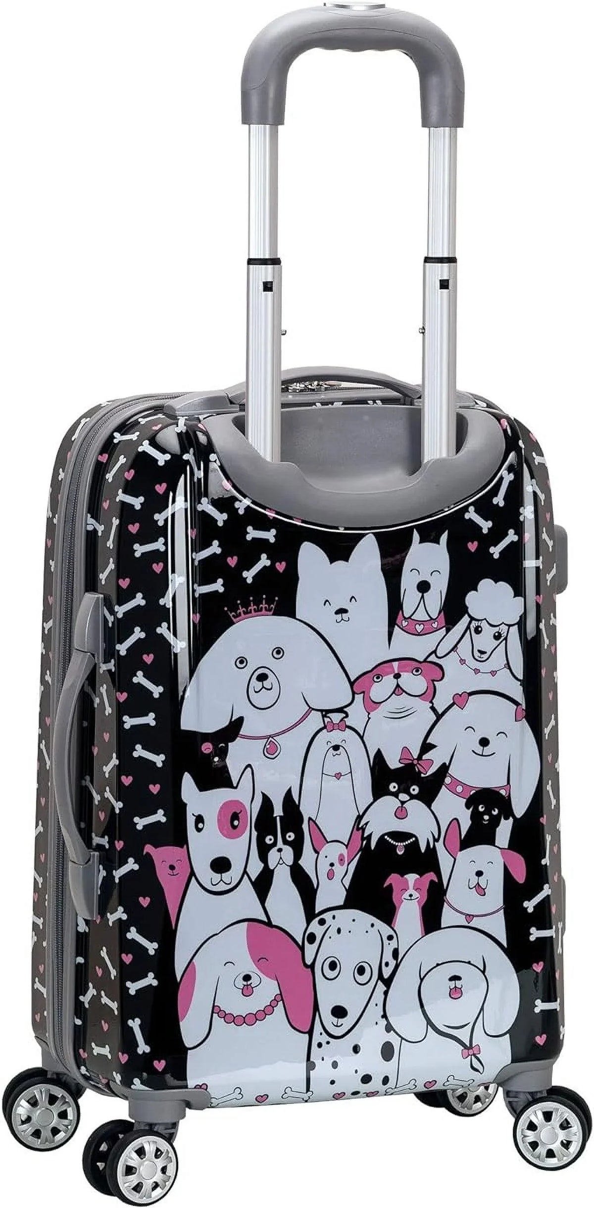 Vision Spinner Box Wheel Open PUPPY/ Carry-On Luggage 20" MULTICOLOR Rockland - Hardside