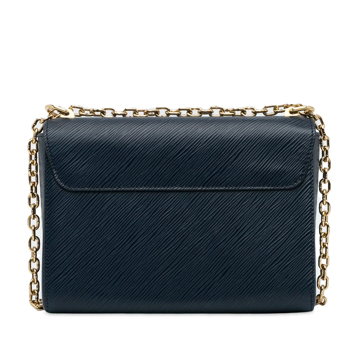 Twist Authenticated MM Bag Leather (Good) Crossbody Unisex Pre-Owned Blue Epi