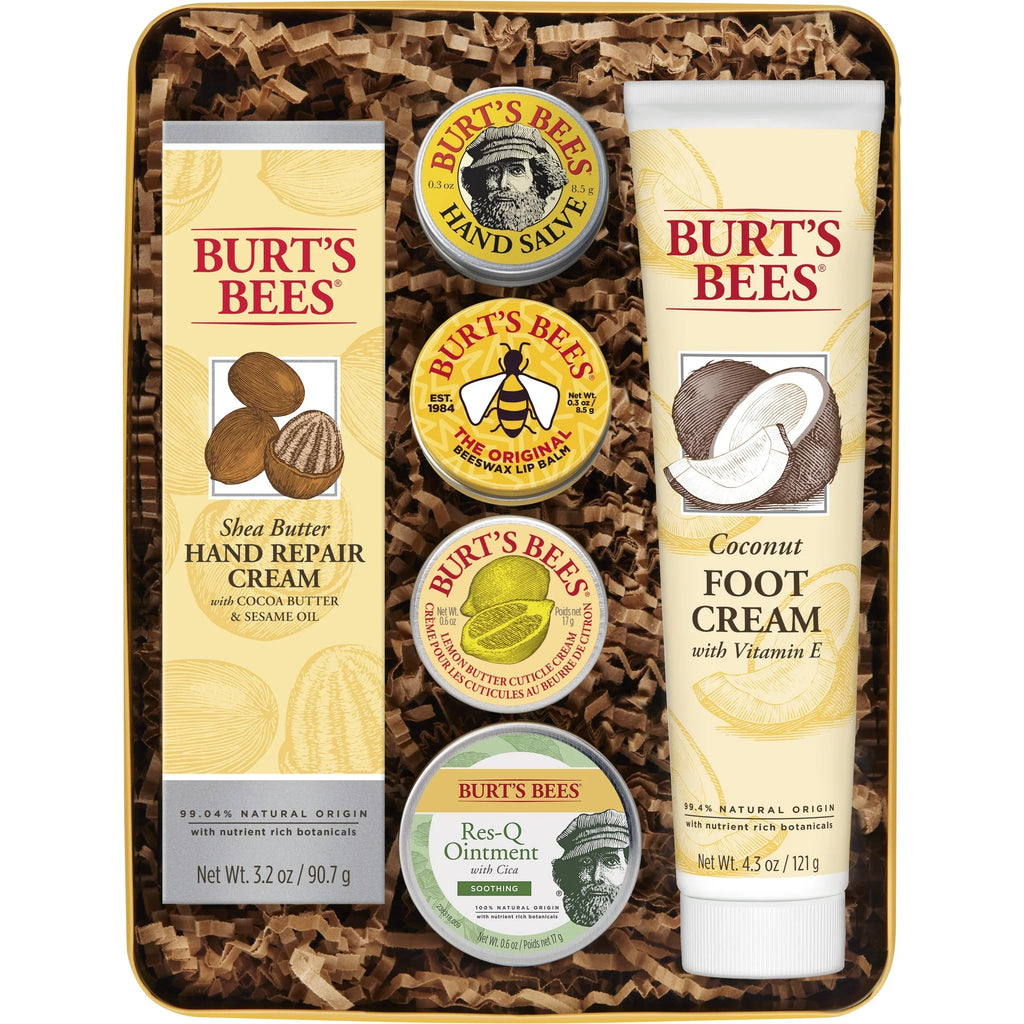 Cream Cuticle Res-Q Cream, Classics in Cream 6 and Products Salve, Tin Bees Burt's Lip Balm, Giftable Hand Set, Foot Ointment, Gift Hand Repair