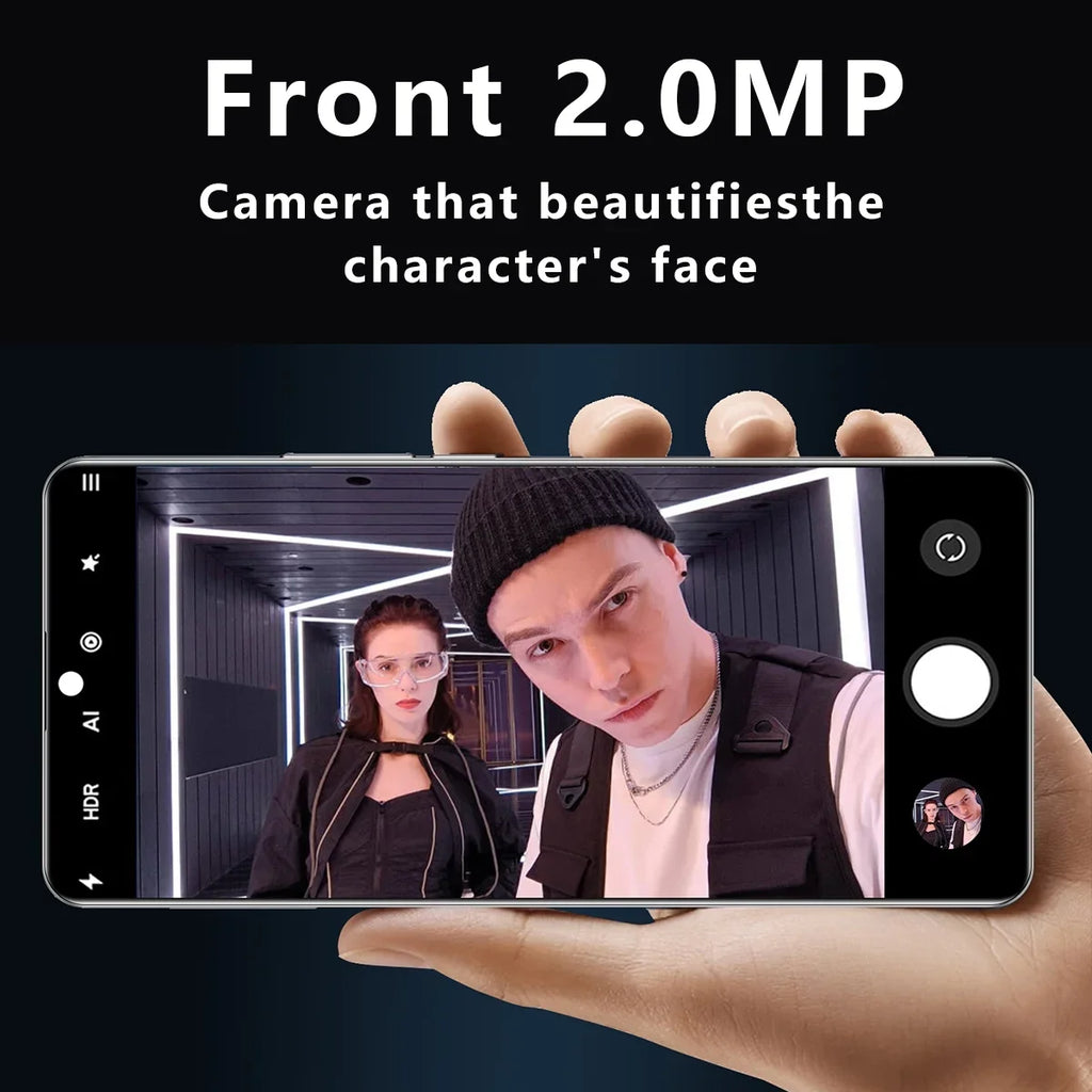 IP13 Pro 6.1-inch smartphone Max 2800mAh phone Blue SIM Ram1Gb+Rom4Gb Android unlock dual face HD+ 3G
