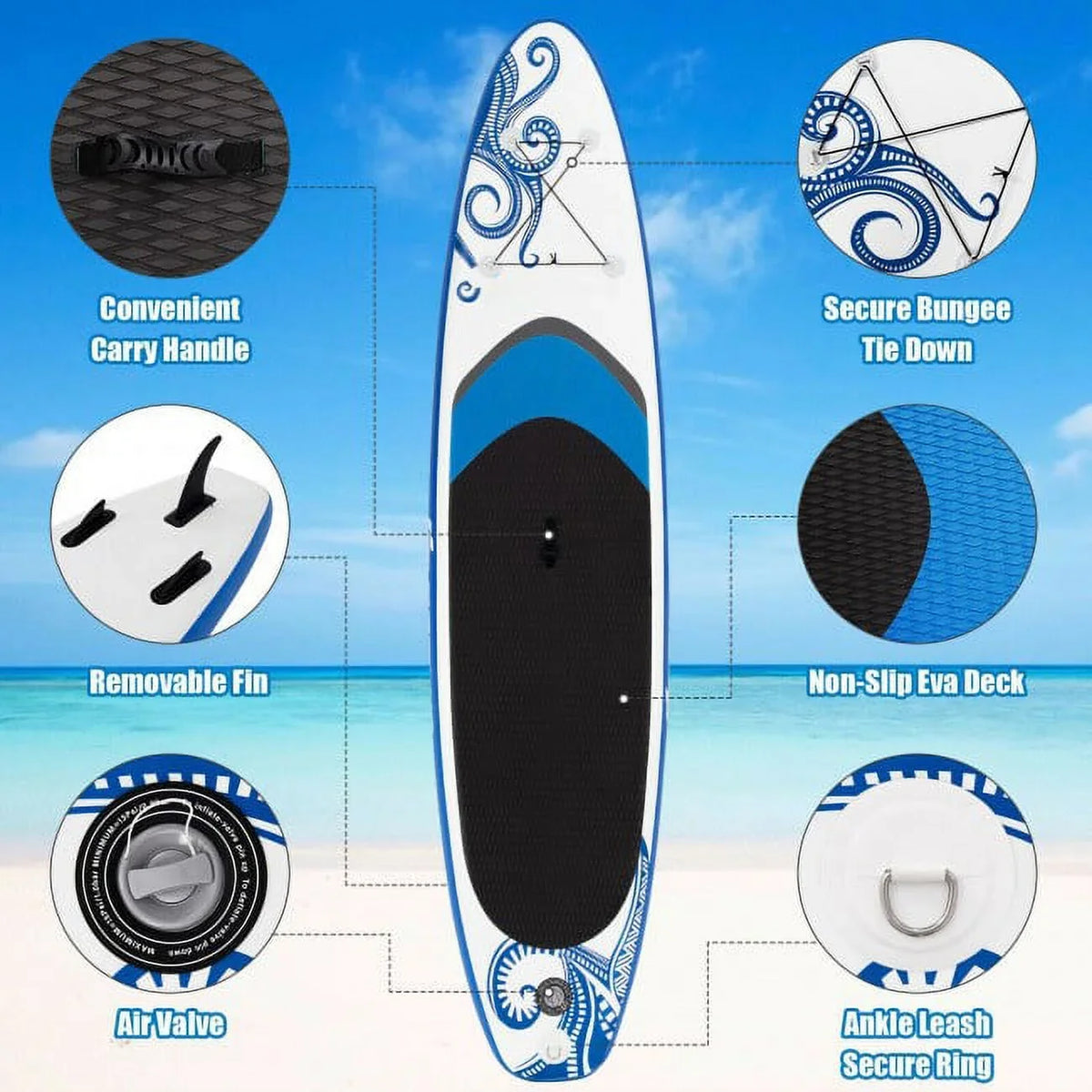 Sports Adjustable liquid 11-Feet Enjoy Paddle Surfing Board Inflatable Wonderful