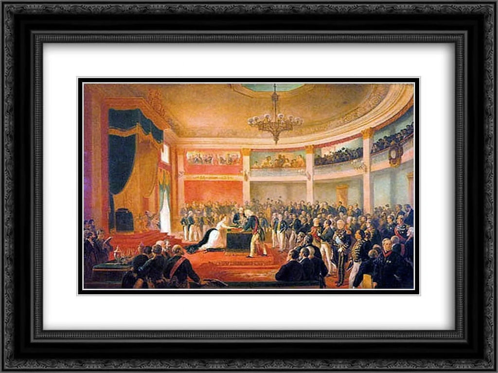 Meirelles 'Juramento Ornate Framed 2x Victor Matted Black Isabel' Print da 24x20 Princesa Art