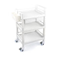 for Utility 3 Medical Wheels Clinic Cart Lbs Trolley Cart Spacious Tier Duty 360°Rotate Trolley Salon Heavy Rolling Drawers Hospital Buckets Beauty Medical with 500 Dirt Dental Mobile