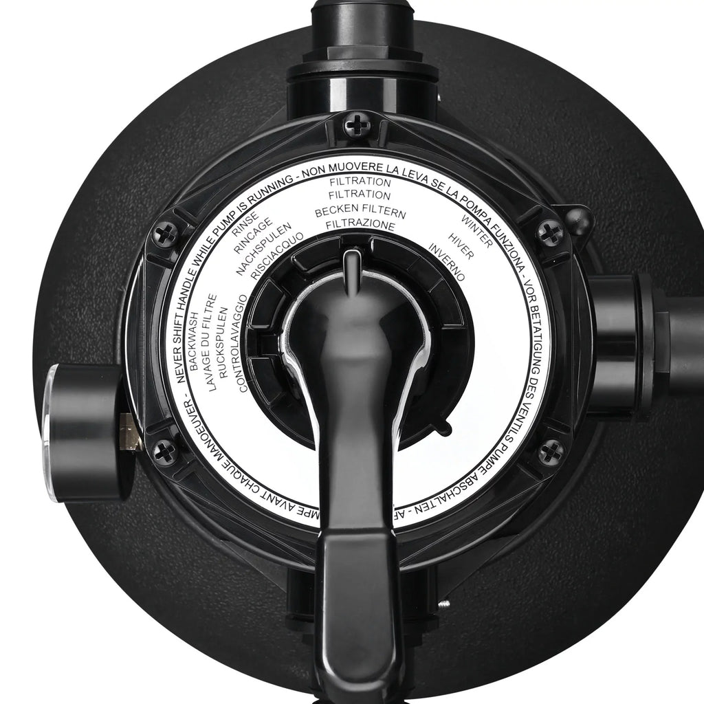 Valve Sand 3/4HP Ground Pump Yescom 12" Pool Above Filter w/ Strainer 4-Way 2640GPH for