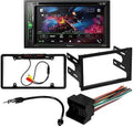 Touchscreen KIT4971 with Car 6.2" Bundle Pioneer Double 2002-2005 W/ Kit/in-Dash Digital Receiver AVH-241EX Bluetooth/Backup DVD/CD Jetta Volkswagen Media GLI DIN for AM/FM Camera/Installation Stereo