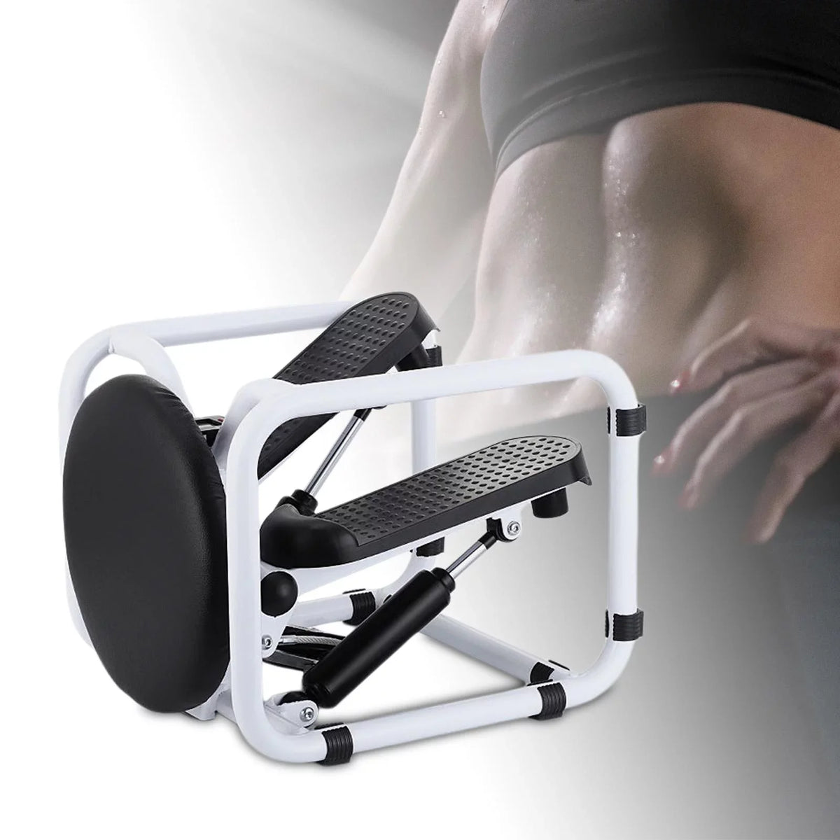 leg home,electronic arm Black fitness full fitness steel,household mute stainless body workout exercise stepper display machine s,stepping ,multifunctional