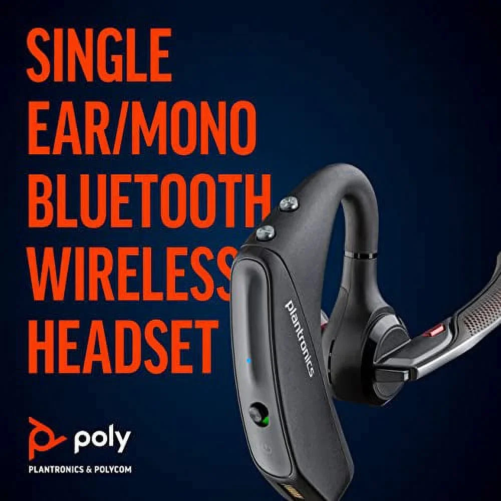 Noise to - more Voyager with - to Zoom Plantronics 5200 your Teams, & Compatible Headset PC - Works Bluetooth USB-A (Poly) and/or connect - Single-Ear - Mac UC Canceling (Monaural)