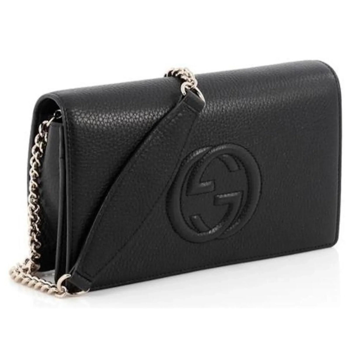 Wallet Body Chain Bag Cross Black on Soho Leather