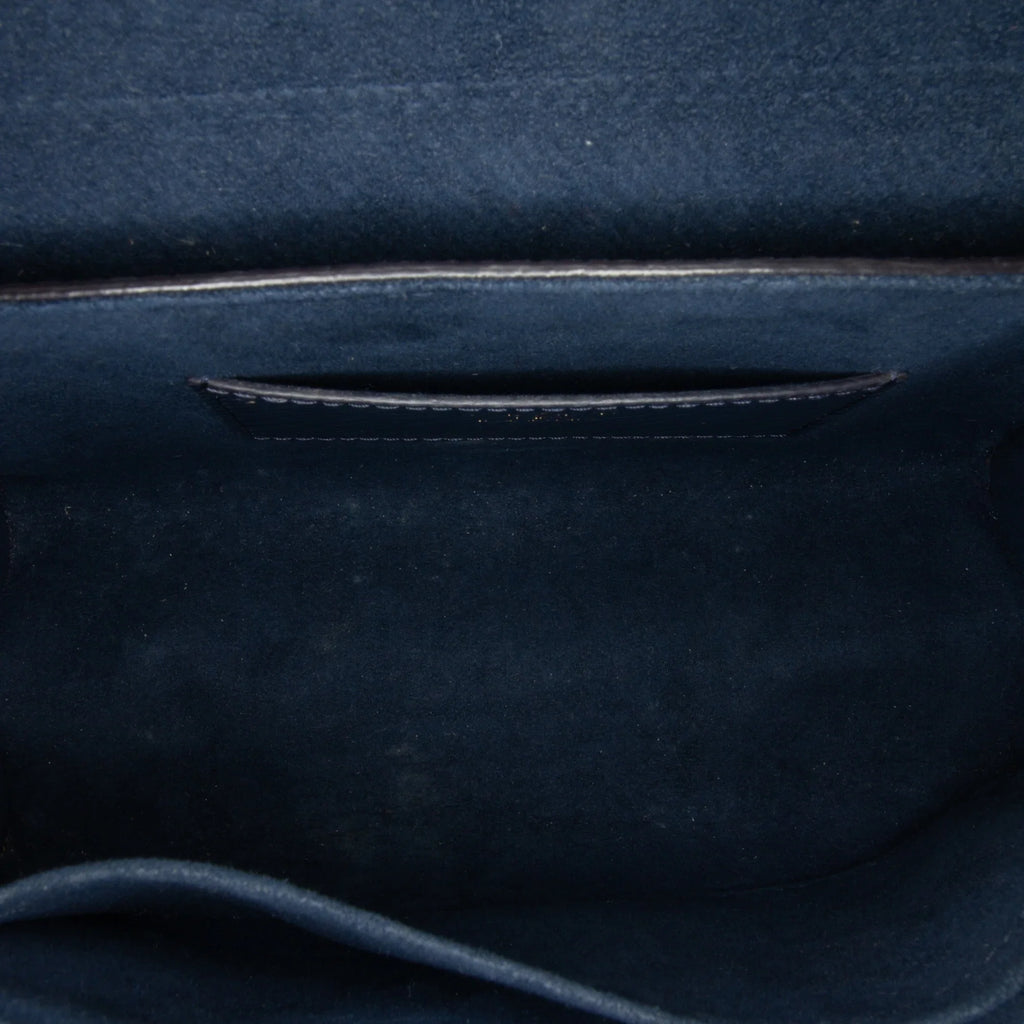 Twist Authenticated MM Bag Leather (Good) Crossbody Unisex Pre-Owned Blue Epi