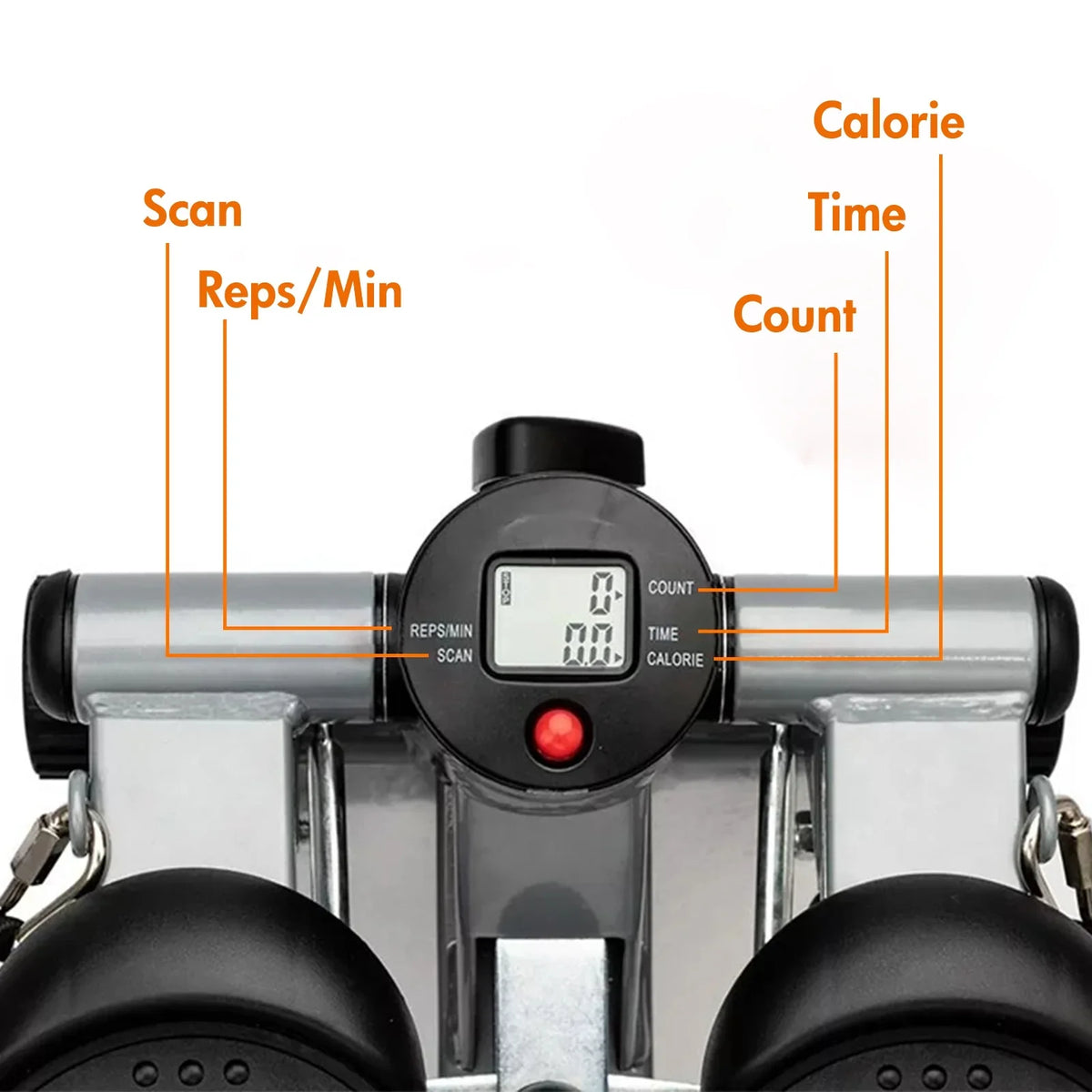 Equipment Exercise, Bands, Stepper Resistance Stepper Adjustable Mini Height Gray Stride with Stepper Cardio for Stair