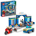 and Playset Motorbike, LEGO City with 60370, Station Plus 4 Dog Toy 4 Chase Toys Breakout Car Police Figure, Minifigures Old Jail, for Years Kids and