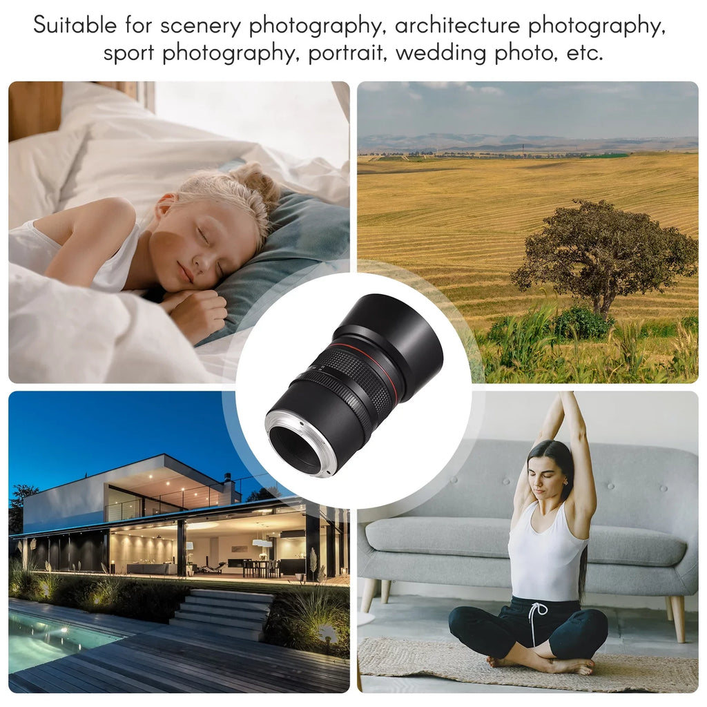 Cameras A6400, Telephoto F1.8 Medium A5100 Series, 85mm A6000, A6300, Aperture, A6500, for Suitable Lens Focus Andoer Large A7 A9, Manual with