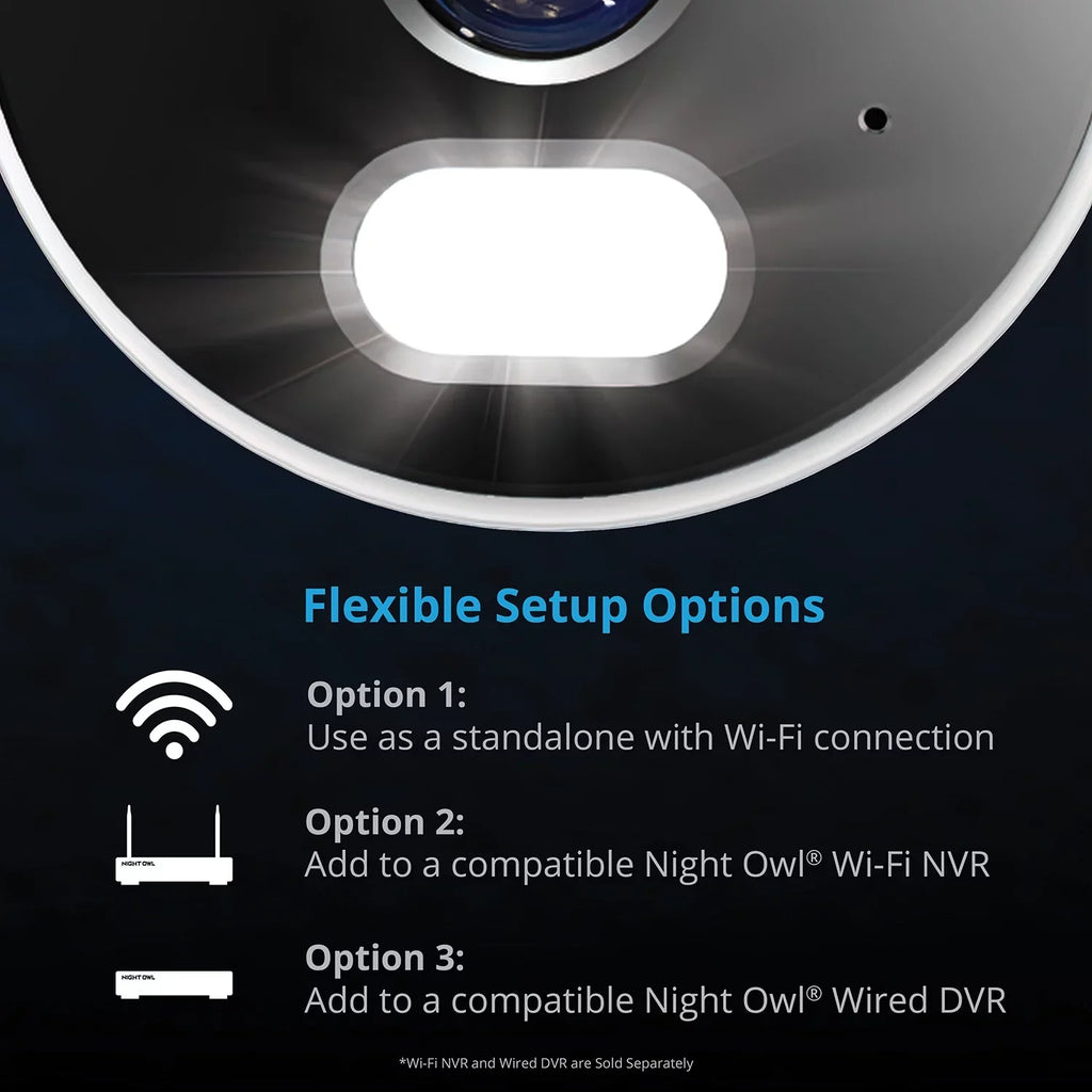 Owl Spotlight Night Wi-Fi Bullet Cameras Surveillance IP 1080p HD