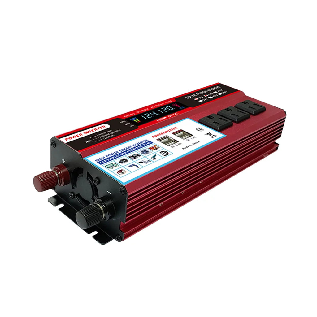850-950W, LCD Inverter, Inverter Energy High Efficiency to Display, for Sine RV, Saving Solar Converter Car AC 12V with Nebublu