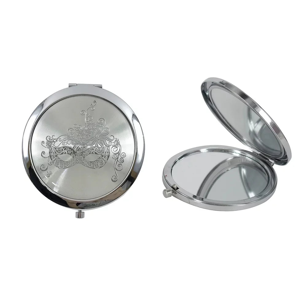 Pcs Bridal Mask - Masquerade Shower/ 16/ Birthday Favors 12 Sweet Mirrors GG090S/G Guests Compact for Silver Quinceanera/